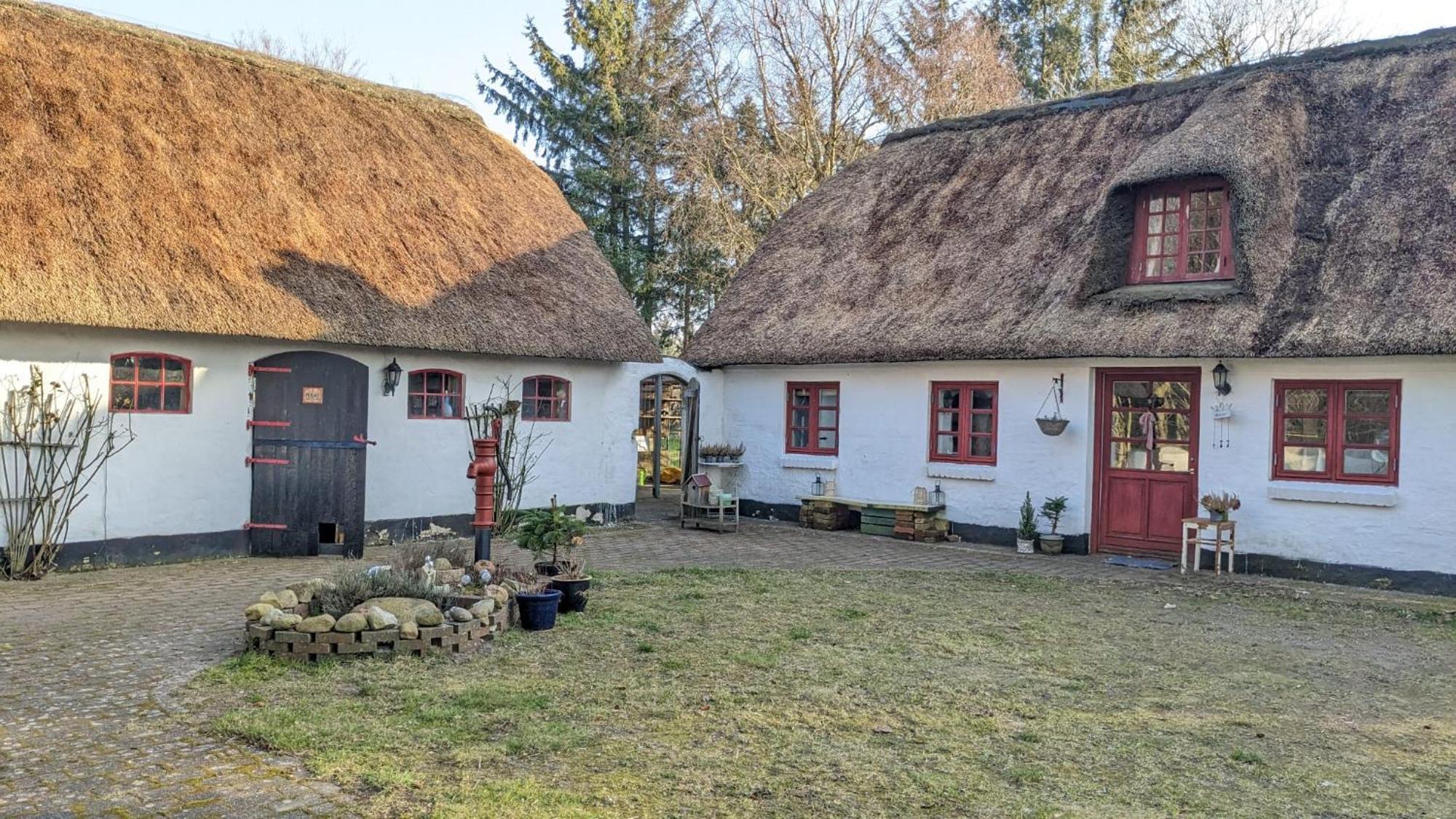 Хостел Gemuetliches Reetdachhaus Mit Kaminofen Рібе Екстер'єр фото